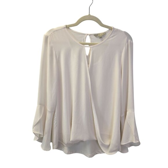 41 Hawthorn Wrap Style Bell Sleeve Boho Blouse Size Small - Picture 1 of 7